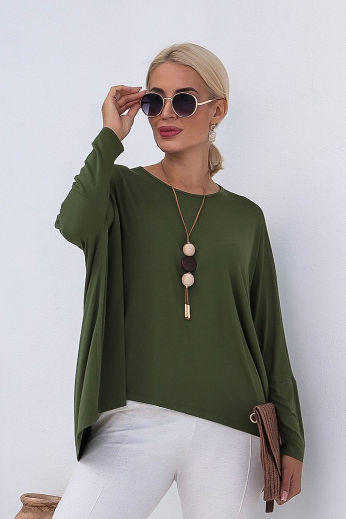 BLUSA MORCEGO MANGA LONGA - VERDE OLIVA