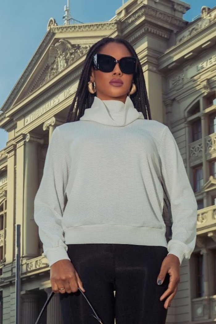 BLUSA TRICÔ - BRANCA