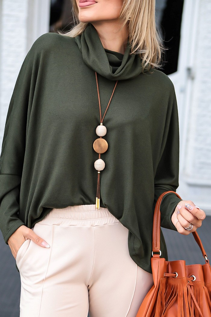 COLAR DETALHE MADEIRA - BEGE