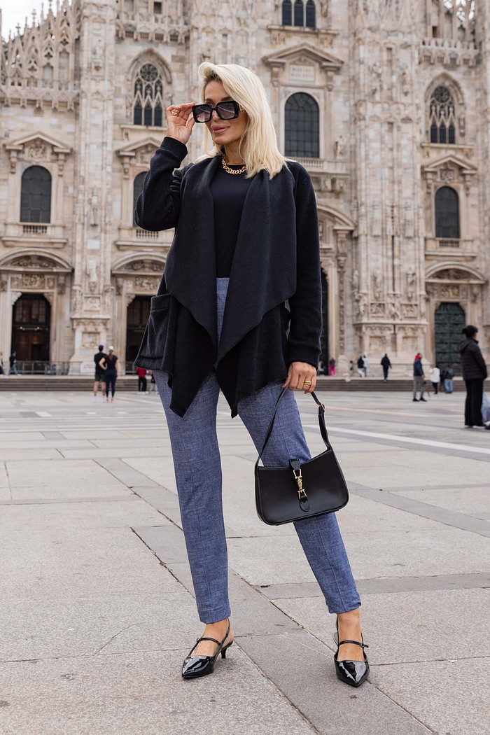 CASACO PONTAS - PRETO