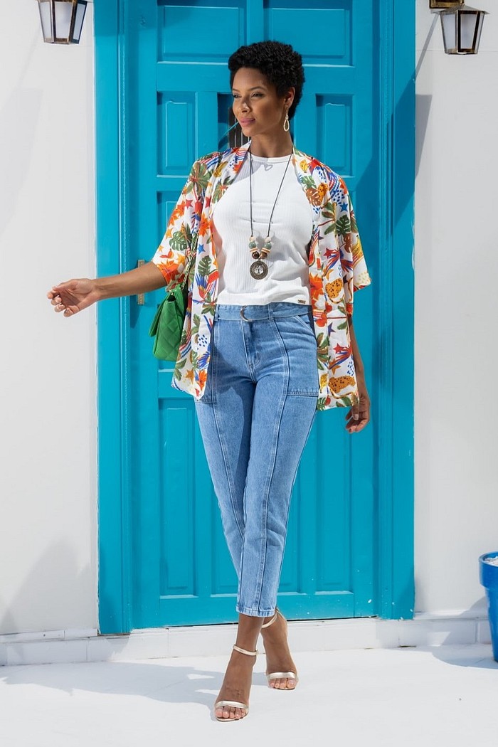 KIMONO - ESTAMPA BRANCA