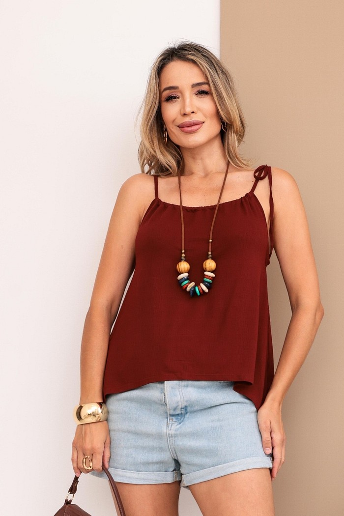 BLUSA CAVA AMERICANA - MARROM