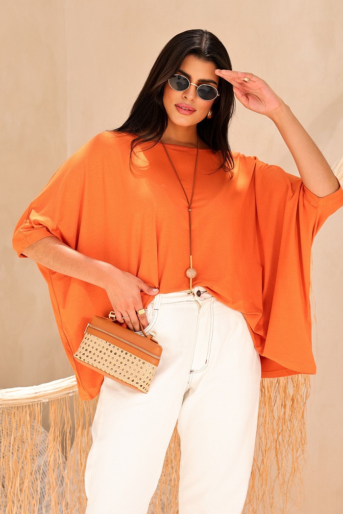 BLUSA MORCEGO - TELHA