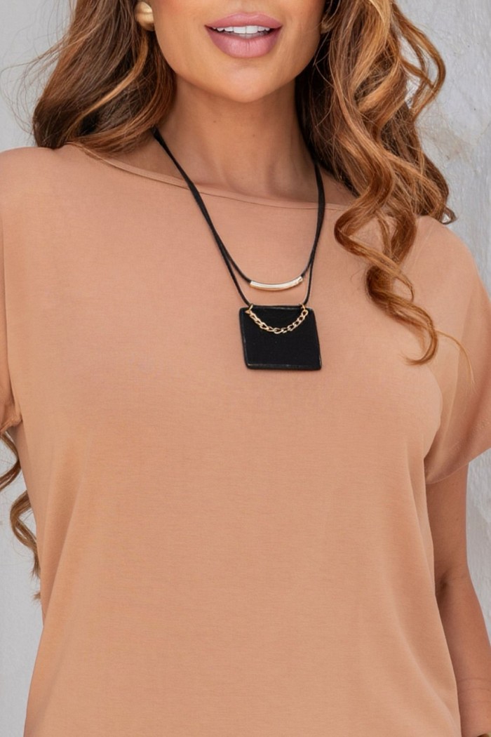 COLAR QUADRADO - PRETO