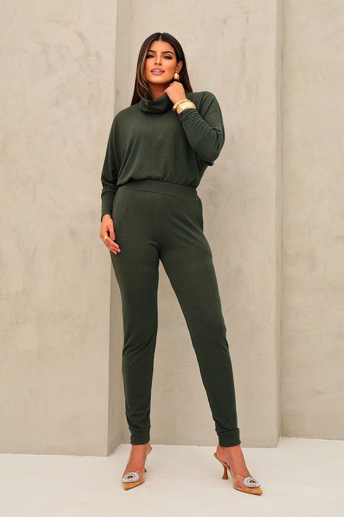 CONJUNTO LÃZINHA - VERDE MILITAR