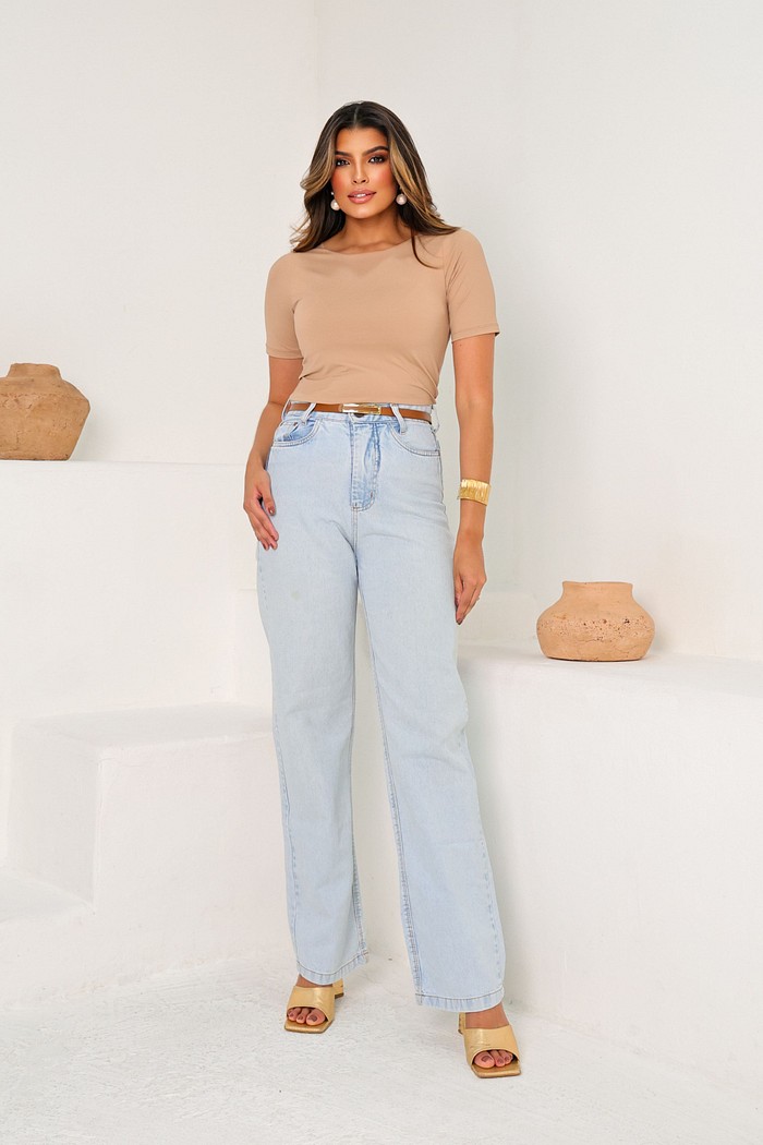 T-SHIRT POLIAMIDA MANGA 3/4 - CAPUCCINO