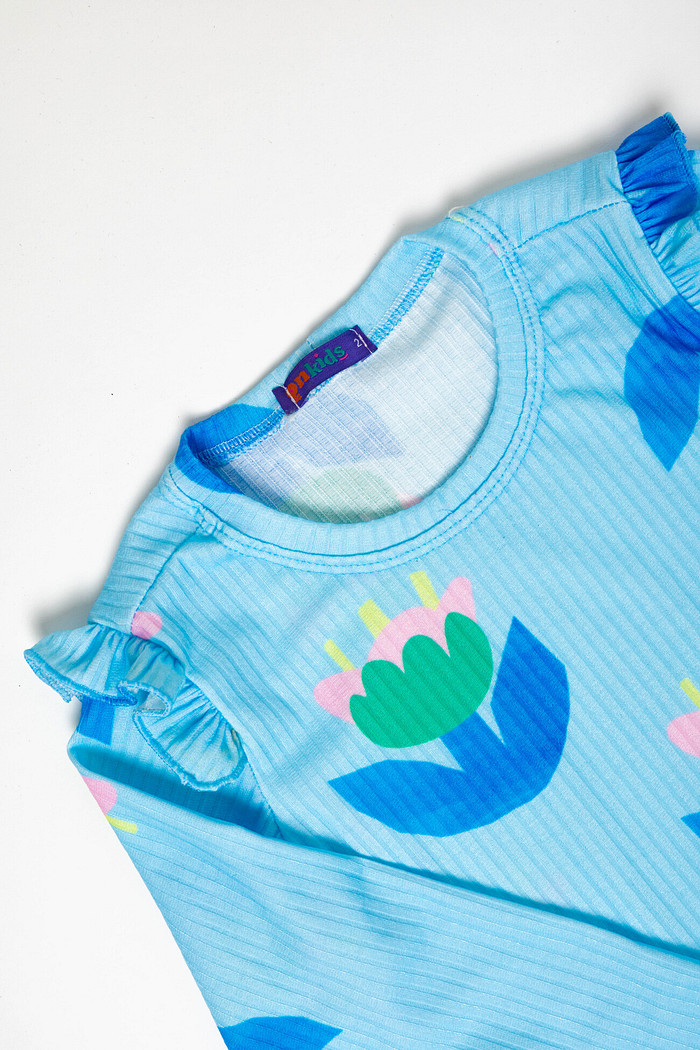 CONJUNTO CALÇA E BLUSA LONGA TULIPAS