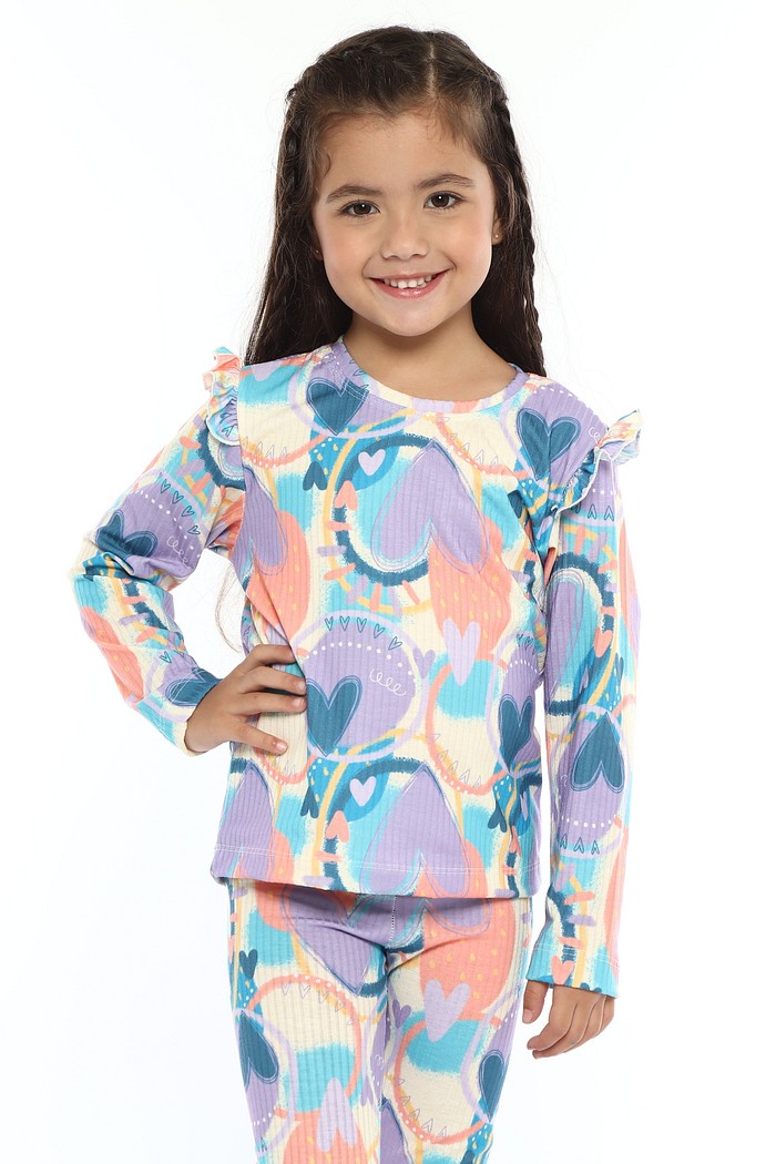 CONJUNTO CALÇA E BLUSA LONGA LOVE VIBES