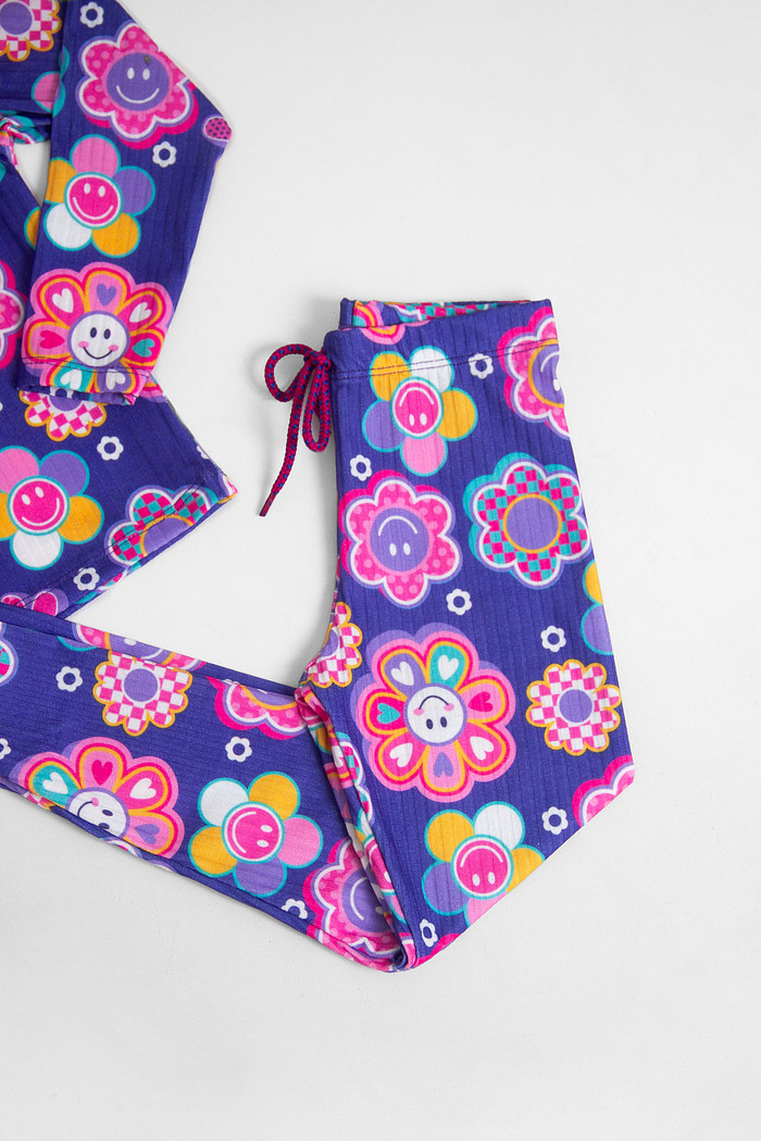 CONJUNTO CALÇA E BLUSA BE HAPPY