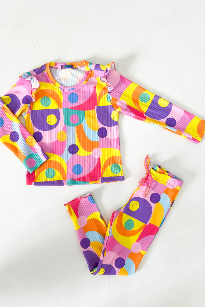 CONJUNTO CALÇA E BLUSA AQUARELA