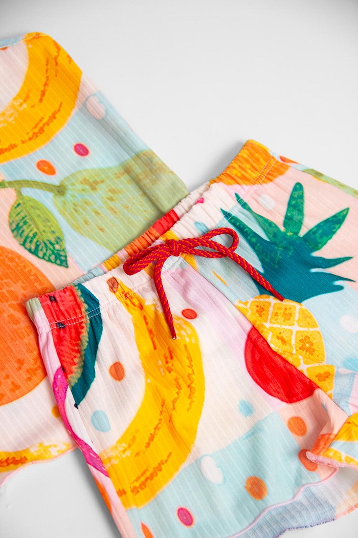 SHORTS MENINA FRUTAS