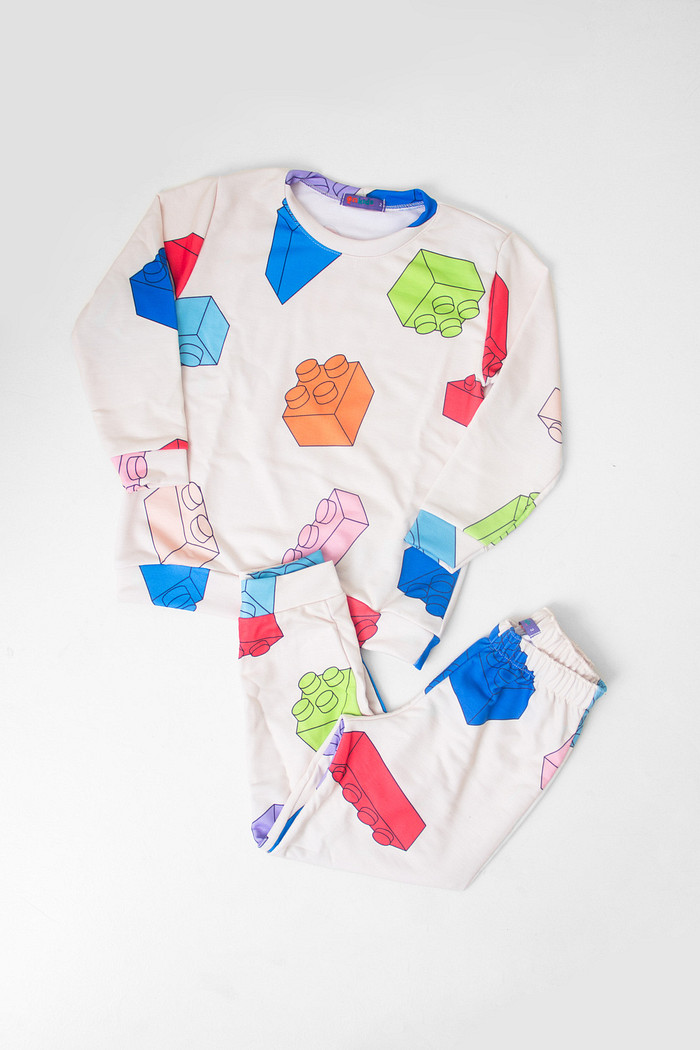 CONJUNTO CALÇA E BLUSA LONGA BLOKS