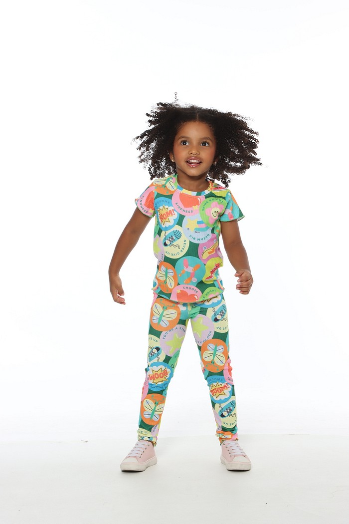 CONJUNTO MENINA BLUSA E CALÇA BOOM