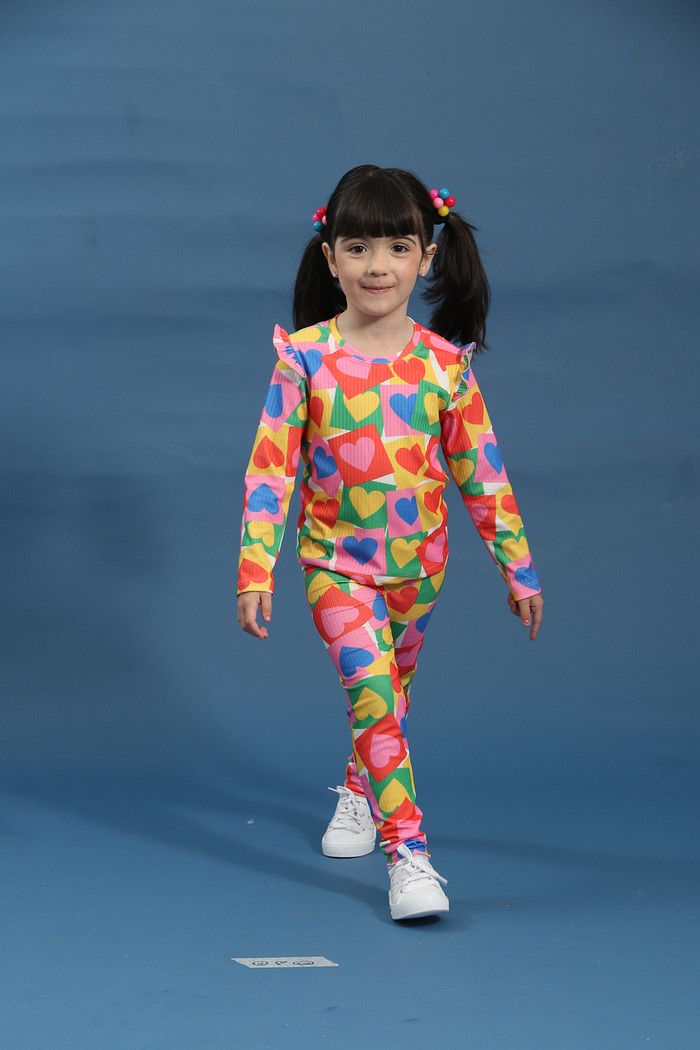 CONJUNTO CALÇA E BLUSA LOVE