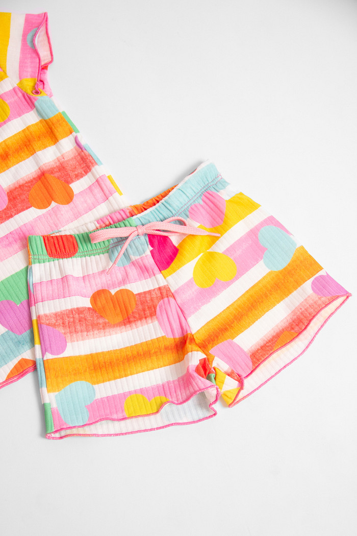 CONJUNTO MENINA BLUSA E SHORTS TUM TUM