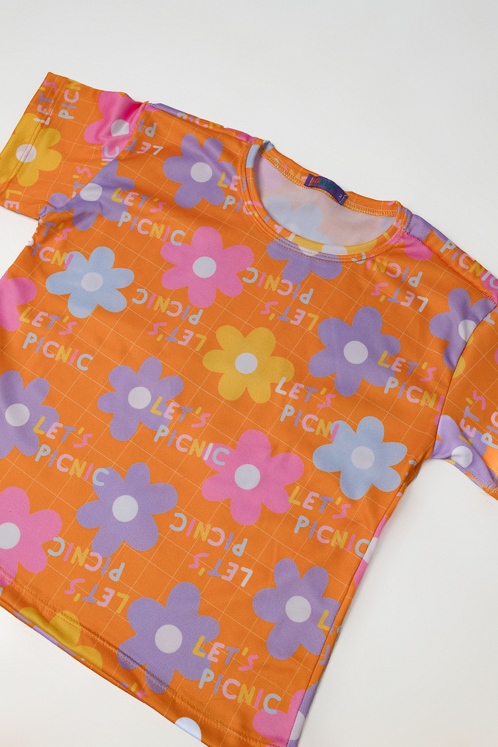 CONJUNTO MENINA CAMISETA E LEGGING PIC NIC