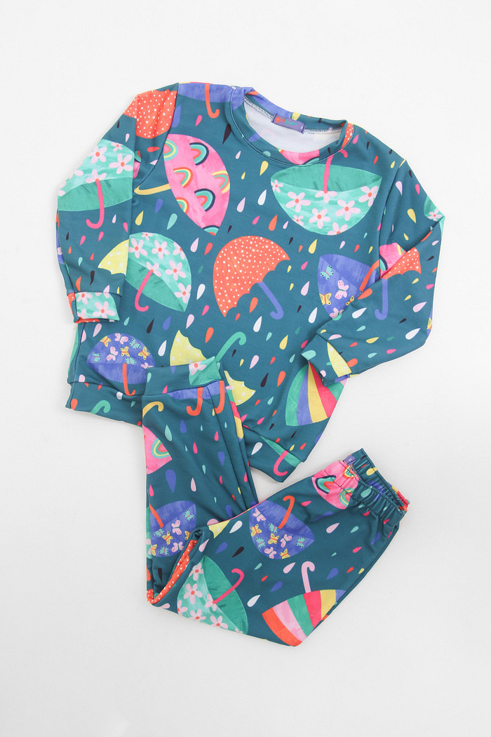 CONJUNTO CALÇA E BLUSA LONGA CHUVA