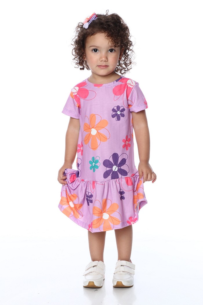 VESTIDO MENINA FESTA DA FLORES