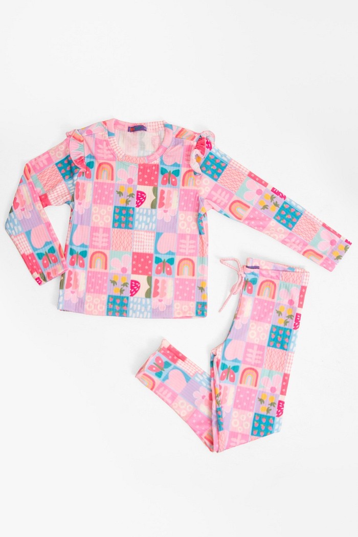 CONJUNTO BLUSA LONGA E CALÇA  BLOOM