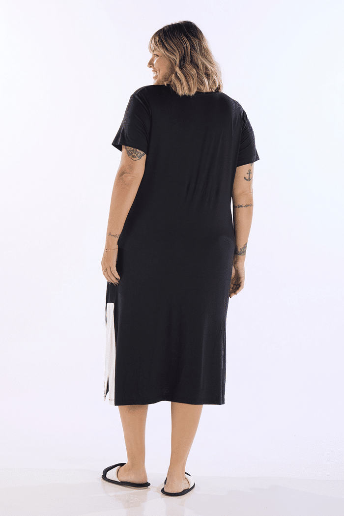 CAMISOLA MEIA MANGA EM VISCOLYCRA FEMININO