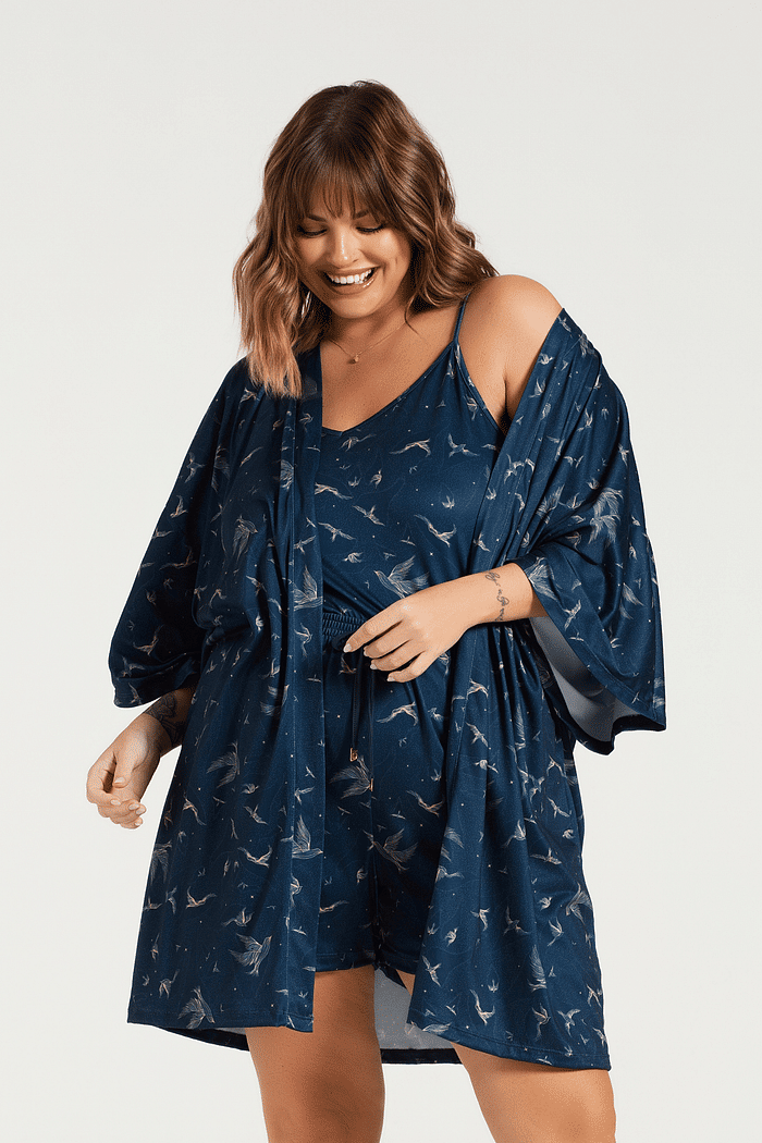 KIMONO EM MALHA SOFT TOUCH FEMININO