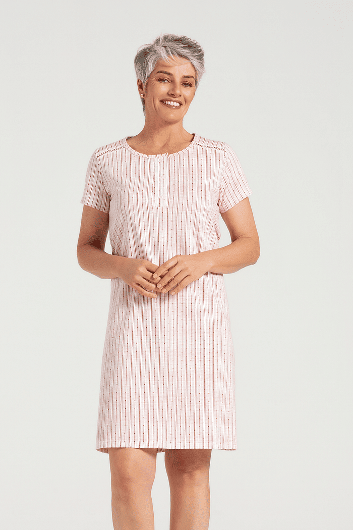 CAMISOLA MEIA MANGA COM PEITILHO EM MALHA ROTATIVA FEMININO 