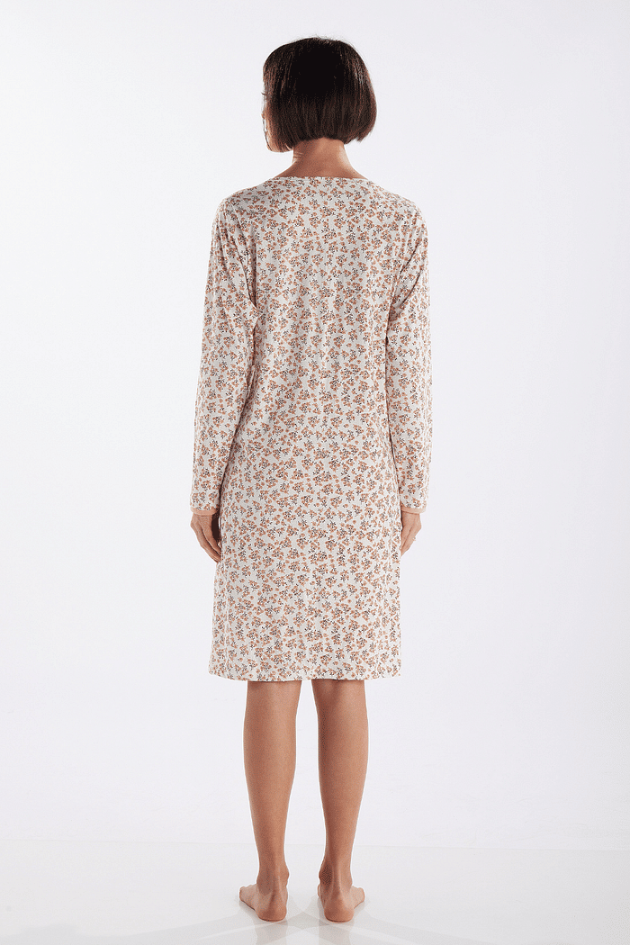 CAMISOLA MANGA LONGA COM PEITILHO EM MALHA ROTATIVA FEMININO 