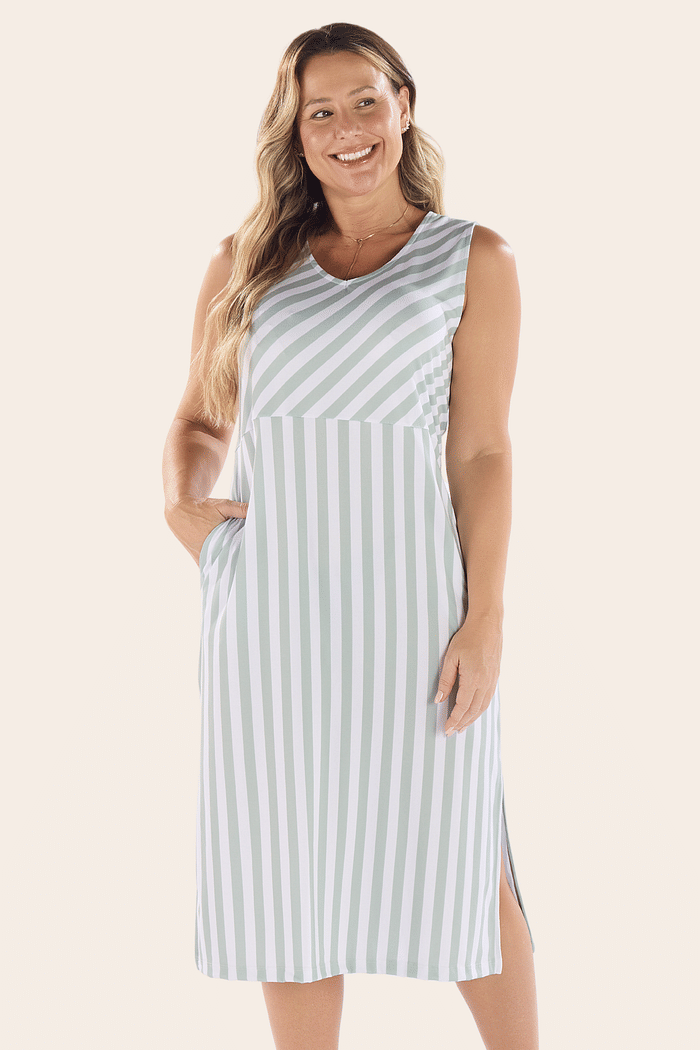 CAMISOLA REGATA MIDI EM MALHA SUBLIMADA FEMININO 