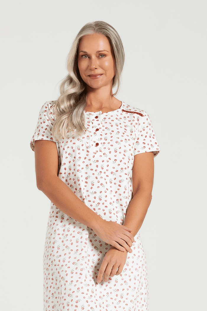 CAMISOLA MEIA MANGA COM PEITILHO EM MALHA ROTATIVA FEMININO 