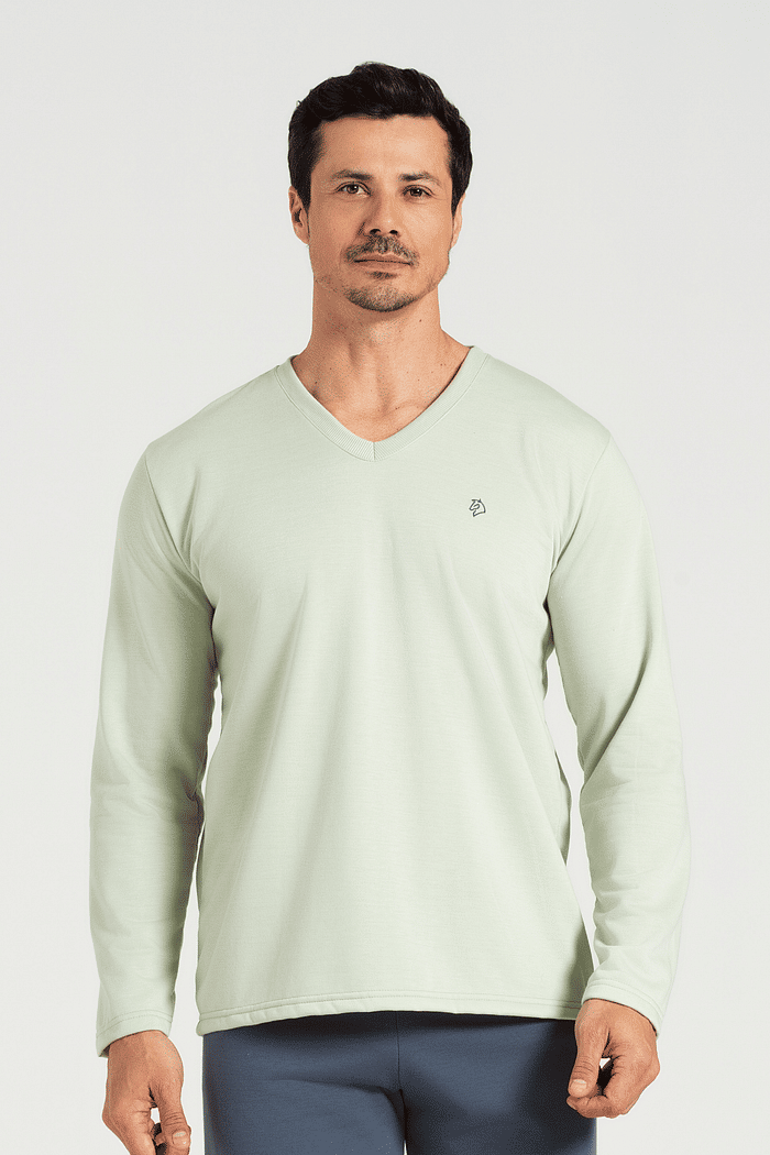 PIJAMA MANGA LONGA COM CALCA EM MOLETINHO MASCULINO 