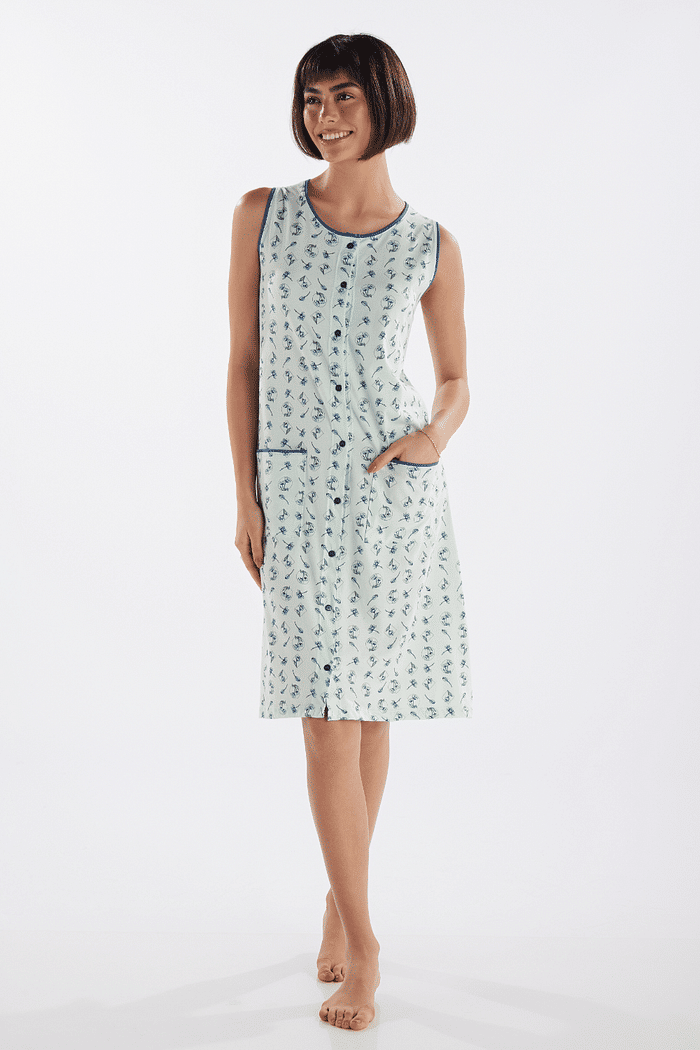 CAMISOLA REGATA ABERTURA FRONTAL EM MALHA ROTATIVA FEMININNO 