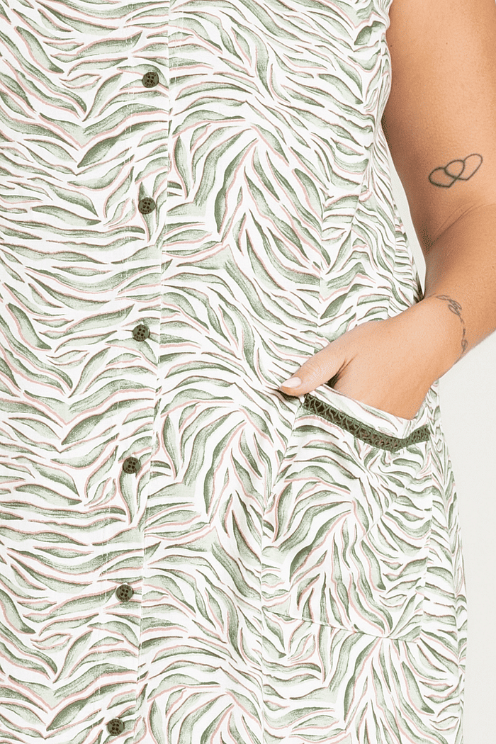 CAMISOLA REGATA ABERTURA FRONTAL EM MALHA ROTATIVA FEMININO 