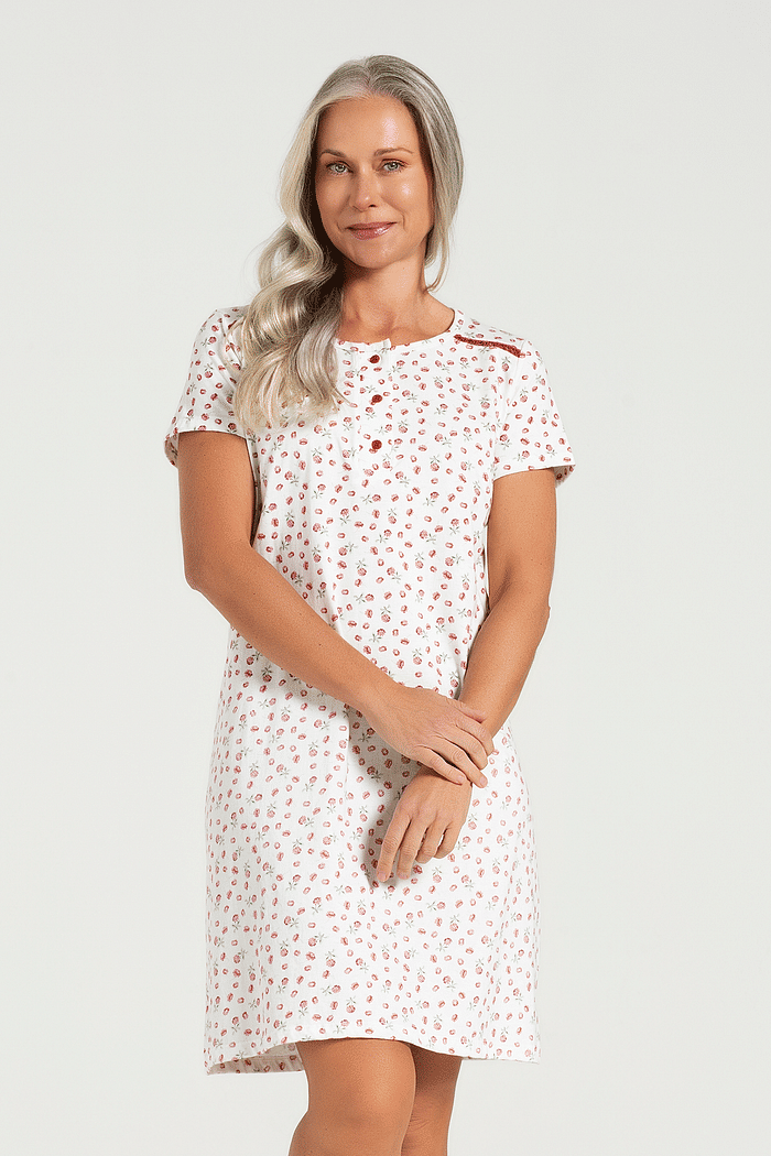 CAMISOLA MEIA MANGA COM PEITILHO EM MEIA MALHA FEMININO