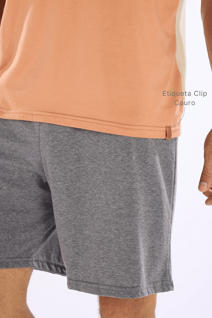 PIJAMA MEIA MANGA COM BERMUDA EM MEIA MALHA MASCULINO