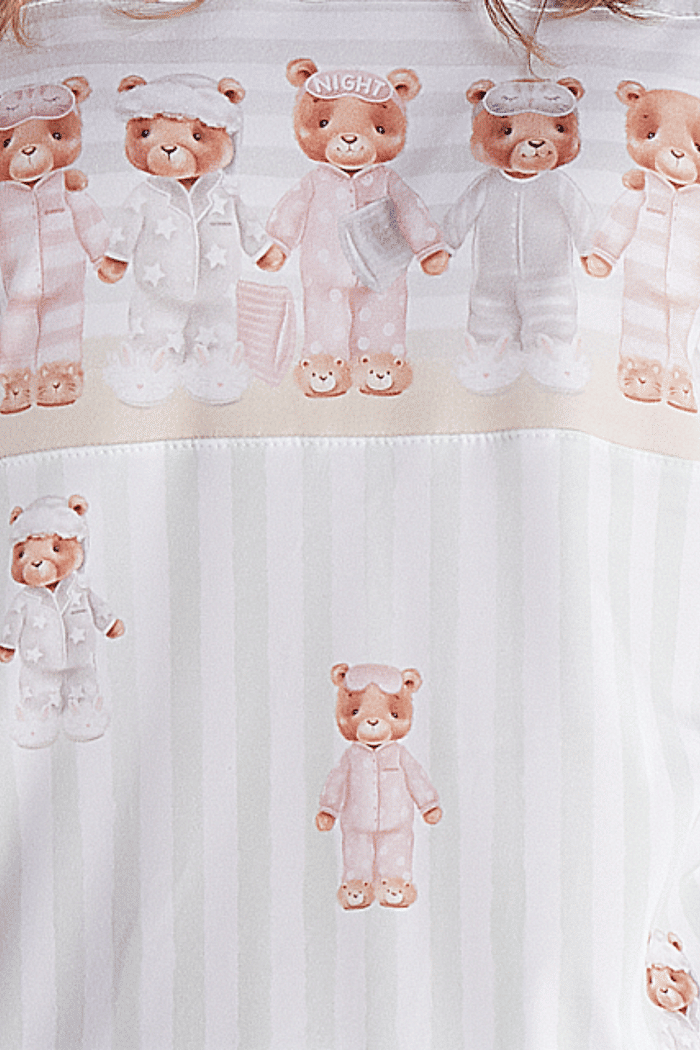 PIJAMA FEMININO INFANTIL MANGA LONGA COM CALÇA EM MALHA MODAL