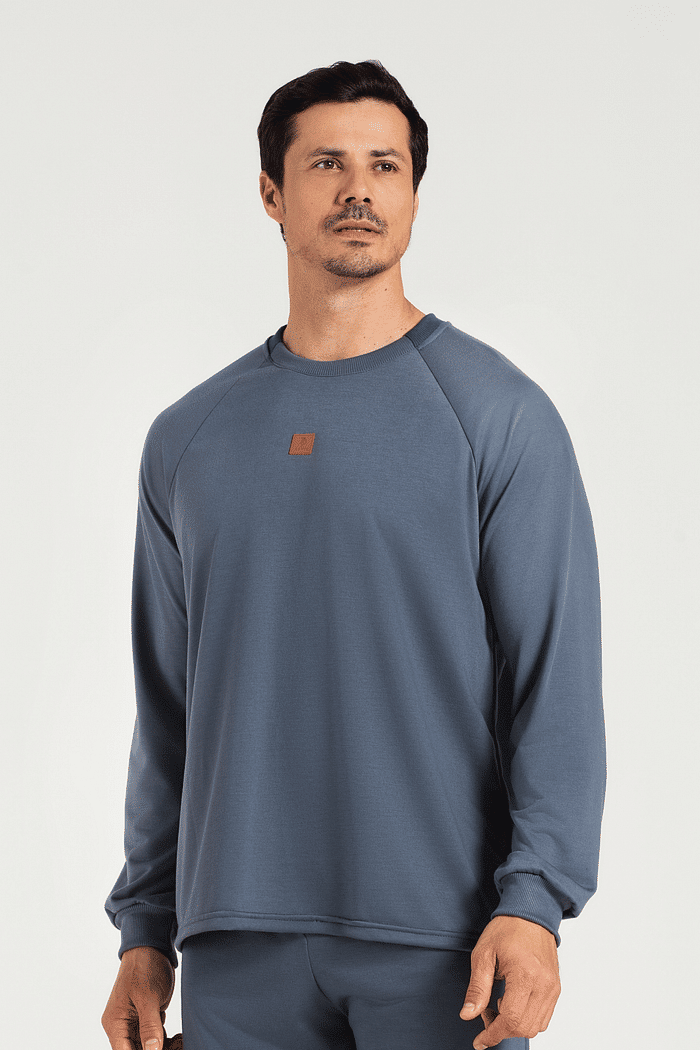 PIJAMA MANGA LONGA COM CALCA EM MOLETINHO CARECA MASCULINO 