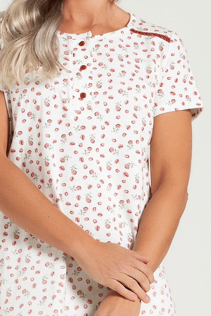 CAMISOLA MEIA MANGA COM PEITILHO EM MALHA ROTATIVA FEMININO 