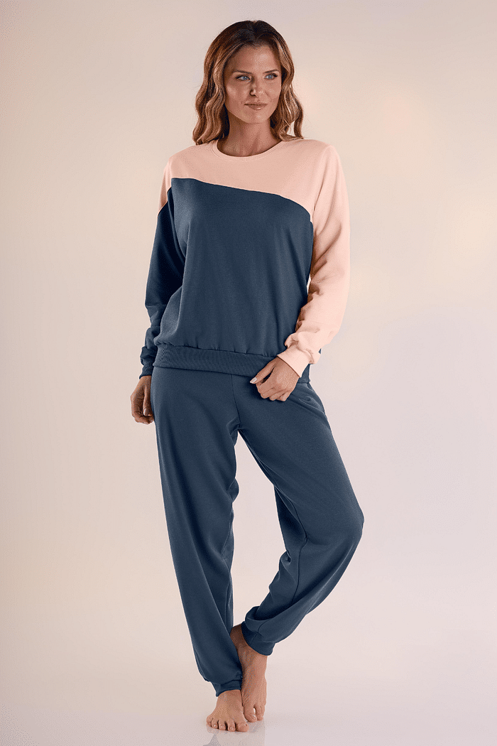 PIJAMA LONGO MOLETINHO FEMININO