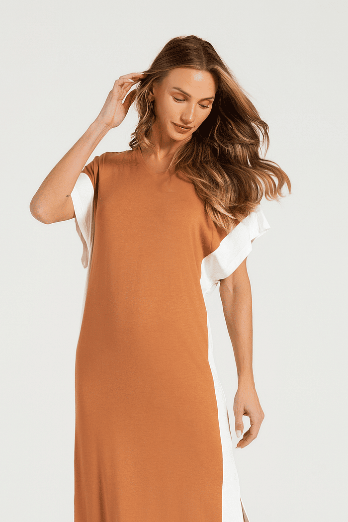 VESTIDO MEIA MANGA EM VISCOLYCRA FEMININO 