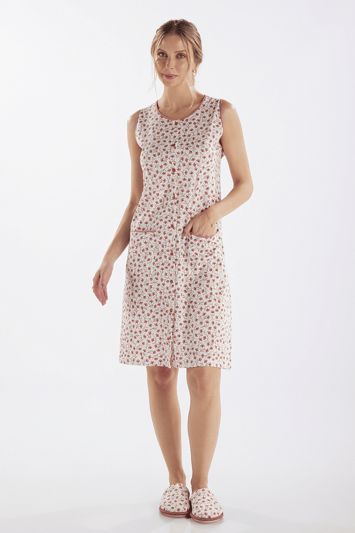 CAMISOLA REGATA ABERTURA FRONTAL EM MALHA ROTATIVA FEMININNO 