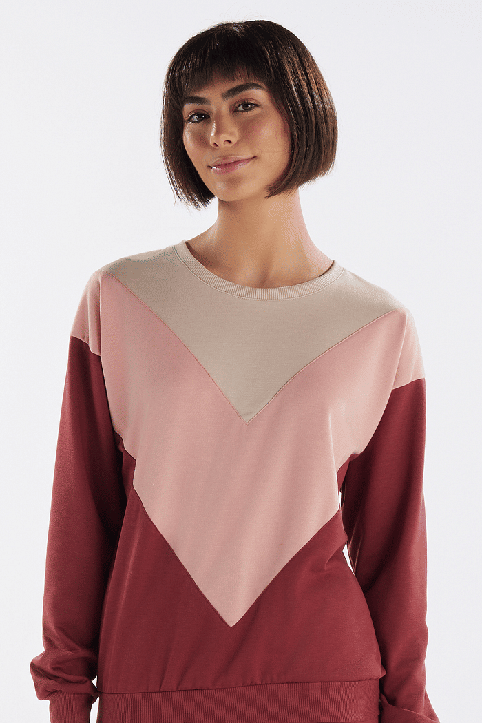 PIJAMA MANGA LONGA COM CALCA EM MOLETINHO FEMININO