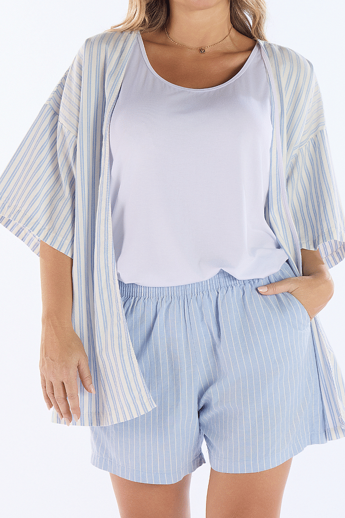 KIMONO EM TRICOLINE PANA FEMININO