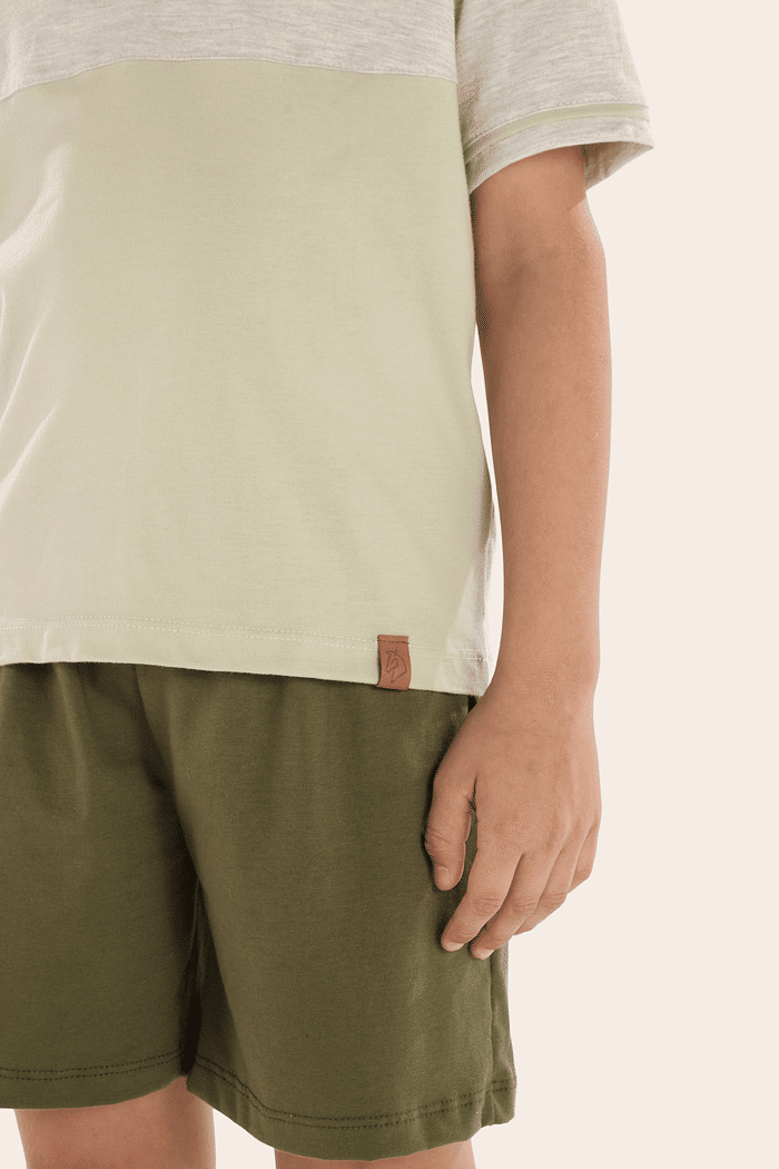 PIJAMA MEIA MANGA COM BERMUDA EM MEIA MALHA MASCULINO 