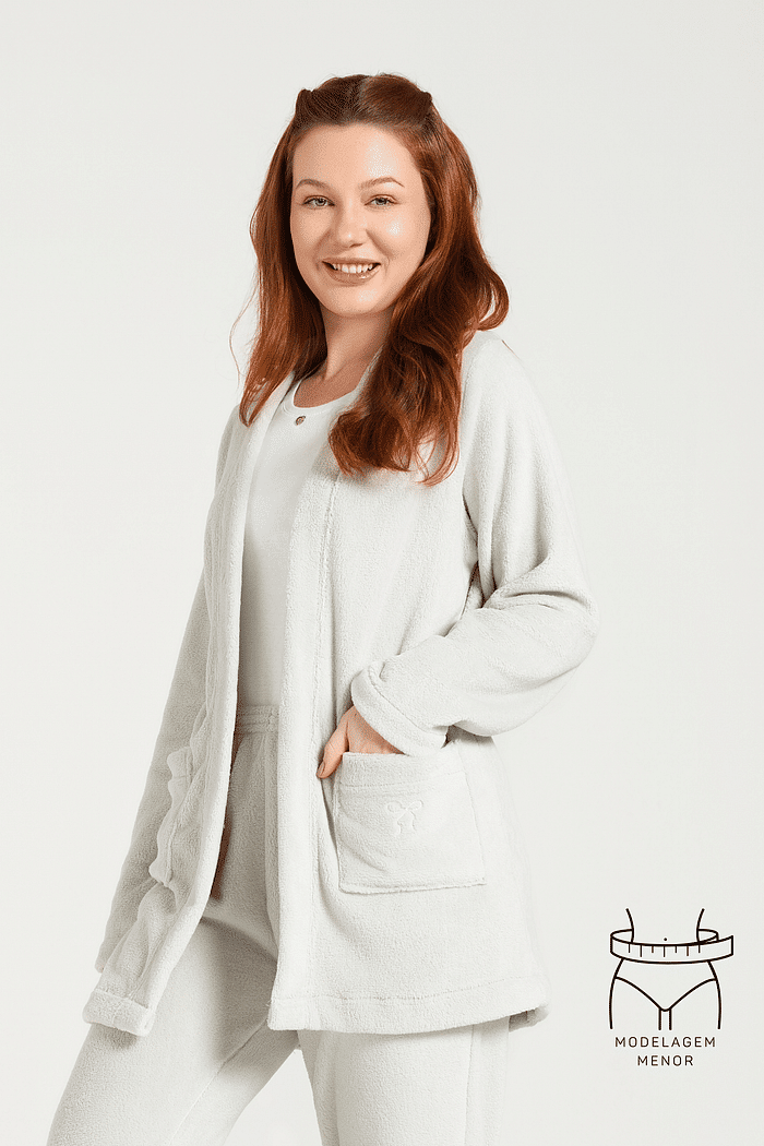 CASACO EM FLEECE FEMININO 