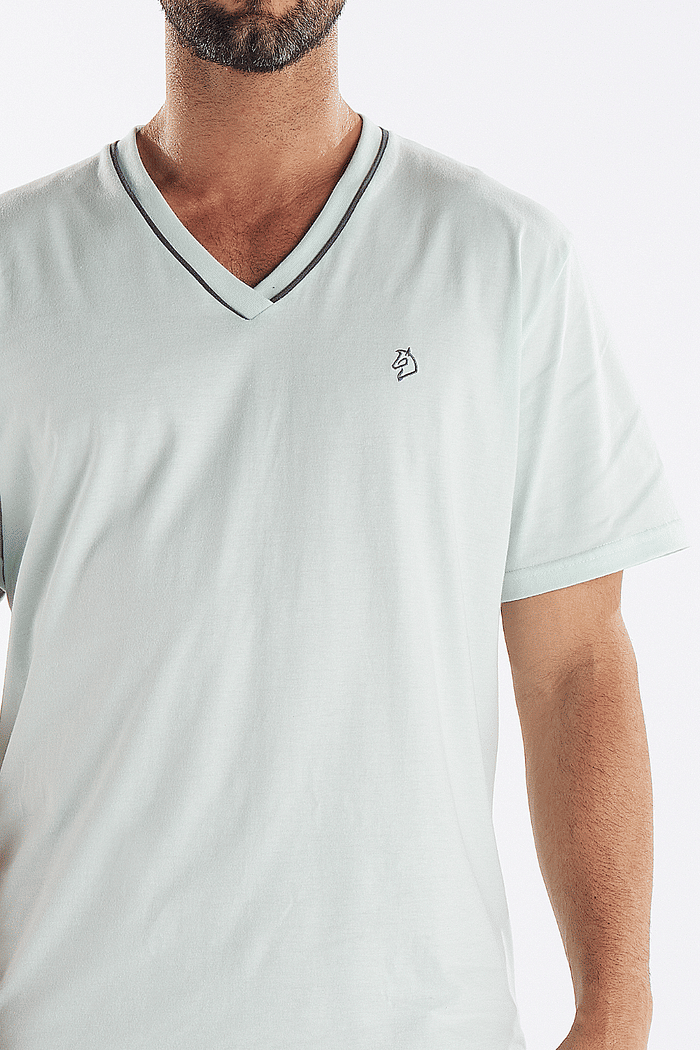 PIJAMA MEIA MANGA COM BERMUDA EM MEIA MALHA MASCULINO 