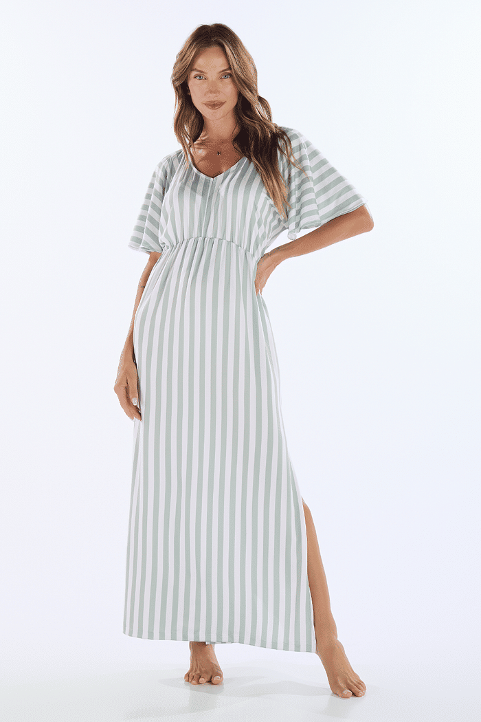 KAFTAN EM MALHA SUBLIMADA FEMININO 