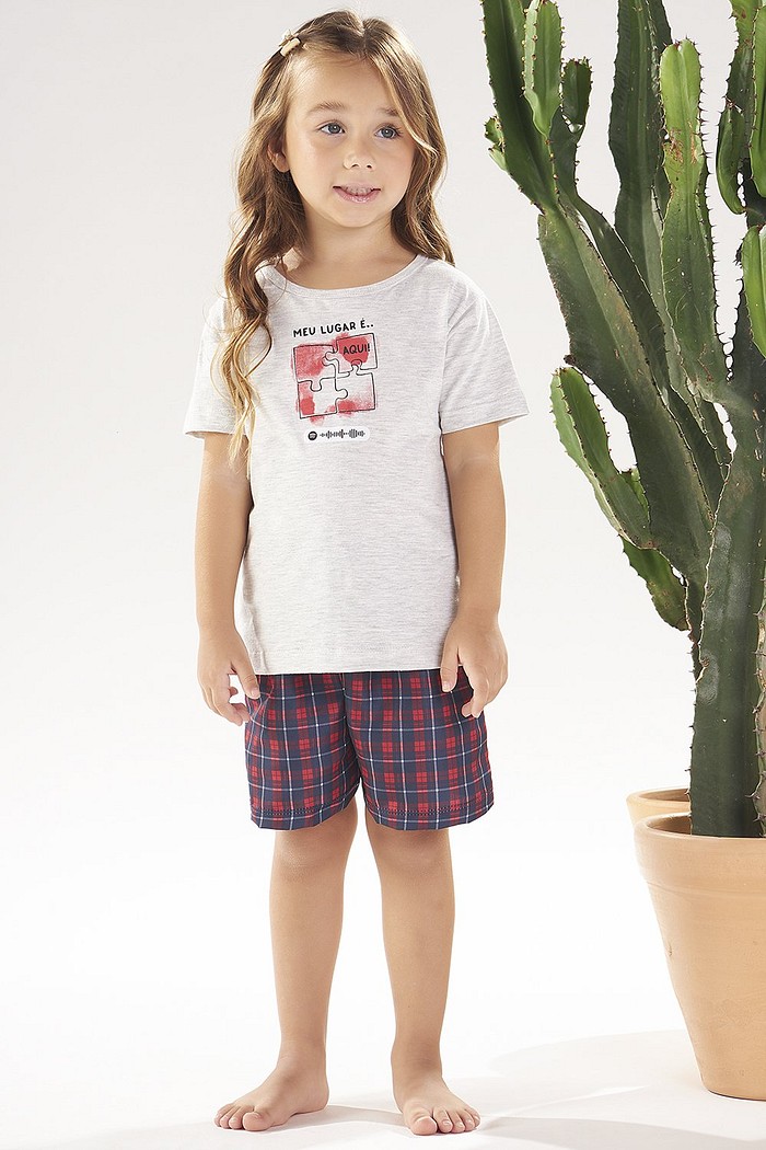 PIJAMA CURTO MALHA UNISEX INFANTIL
