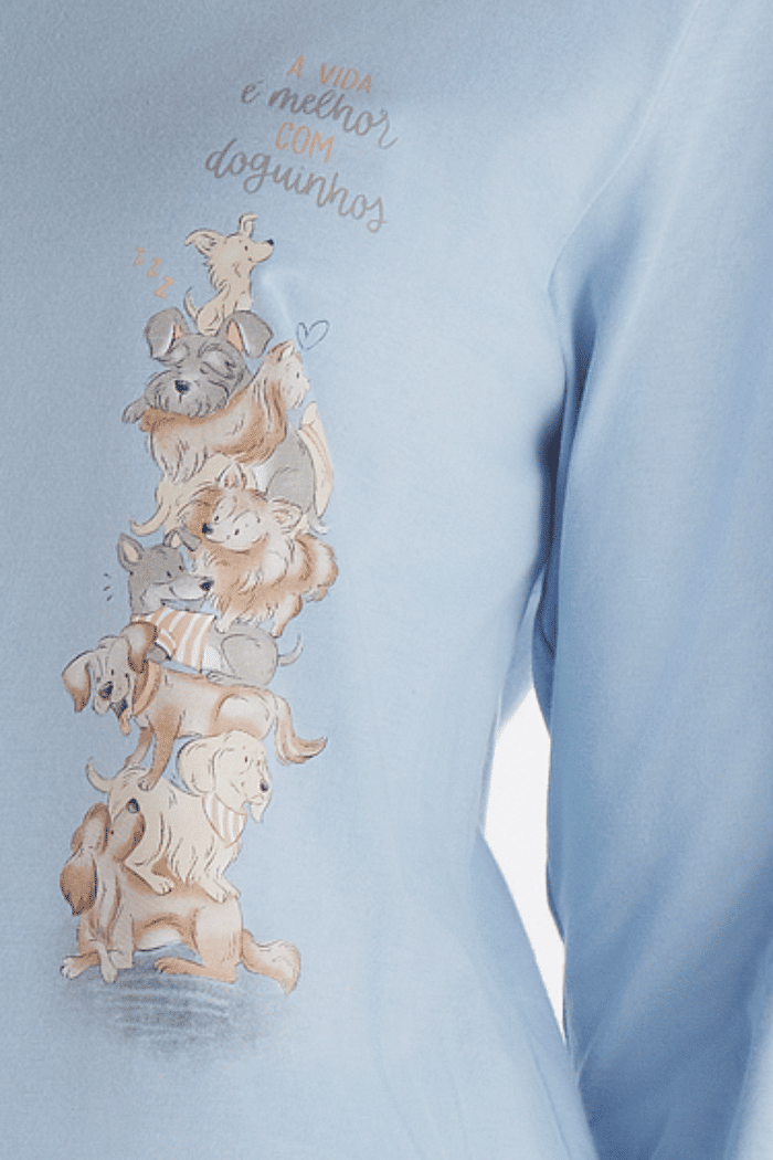 CAMISETAO MANGA LONGA EM MEIA MALHA FEMININO 