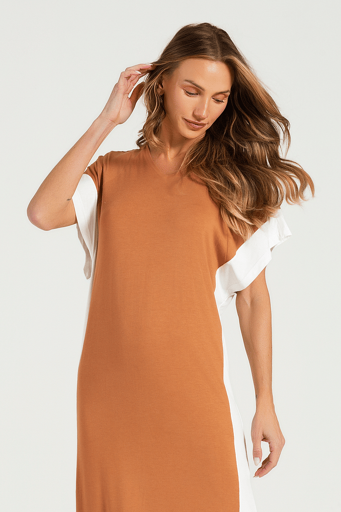 VESTIDO MEIA MANGA EM VISCOLYCRA FEMININO 