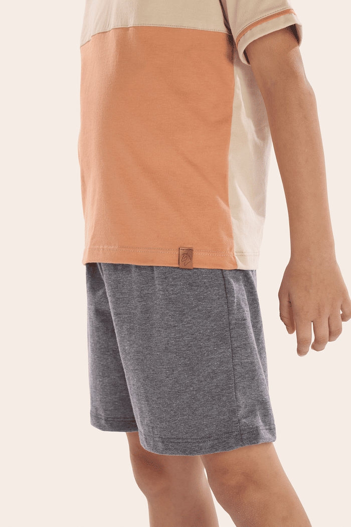 PIJAMA MEIA MANGA COM BERMUDA EM MEIA MALHA MASCULINO 